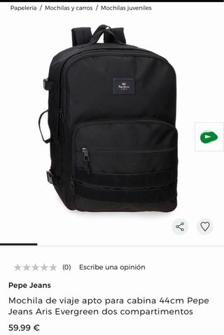 Mochila Pepe Jeans Negra