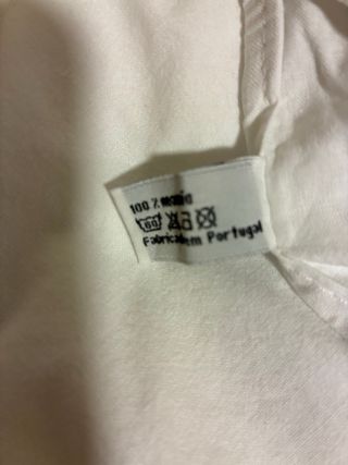 Set di lenzuola in cotone bianco per letto 1,50