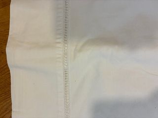 Set di lenzuola in cotone bianco per letto 1,50