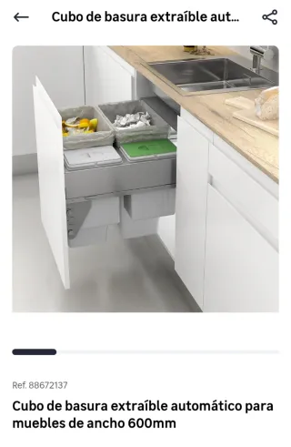 Cubo basura extraíble automático Menage Confort