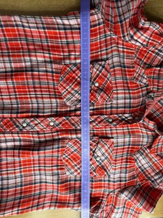 Camisa Levi's cuadros naranja