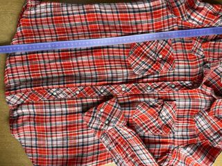 Camisa Levi's cuadros naranja