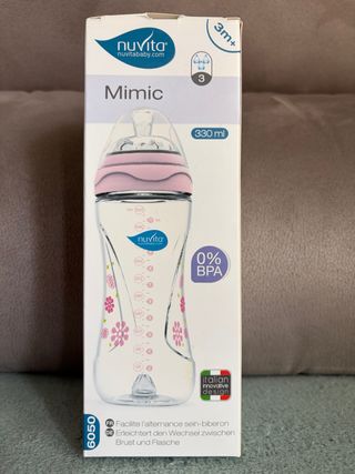Biberón Nuvita Mimic 330ml 3m+