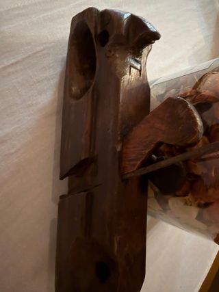 Cepillo carpintero antiguo madera