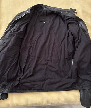 Giubbotto uomo ecopelle nera tg.46