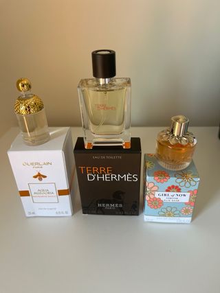 Lote Perfumes Mujer: Guerlain, Hermes, Elie Saab