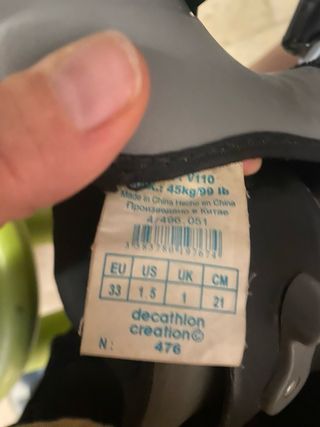 Patines en línea Decathlon V110 Talla 33
