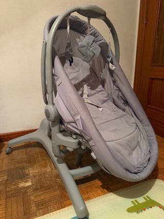Cuna Chicco Baby Hug 5 en 1 Pro Gris