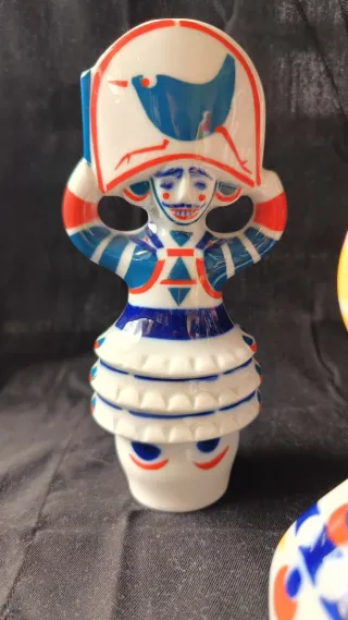 Colección de siete Figuras Sargadelos Entroido