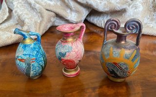 Lotto 3 Anfore Miniature Antica Sicilia Cm.7