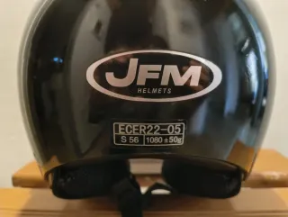 Casco de moto Jet negro JFM HELMETS