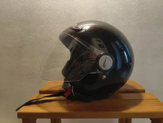 Casco de moto Jet negro JFM HELMETS