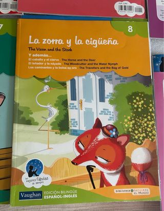 Fabulas (7) en castellano/inglés.Regalo 3libros
