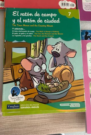 Fabulas (7) en castellano/inglés.Regalo 3libros