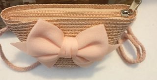 Borsetta bambina con fiocco rosa
