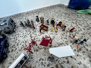 Playmobil: Helicóptero y Coches Policía, prision..