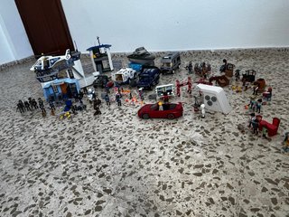 Playmobil: Helicóptero y Coches Policía, prision..