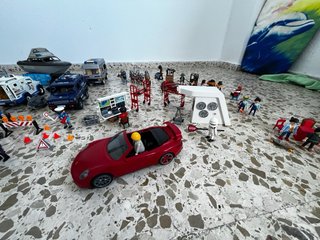 Playmobil: Helicóptero y Coches Policía, prision..