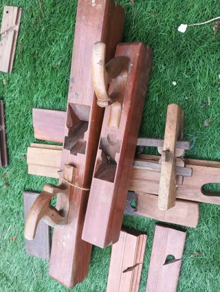 Lote herramientas carpintería antiguas