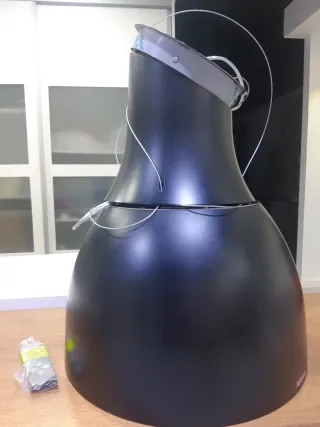 Campana extractora negra