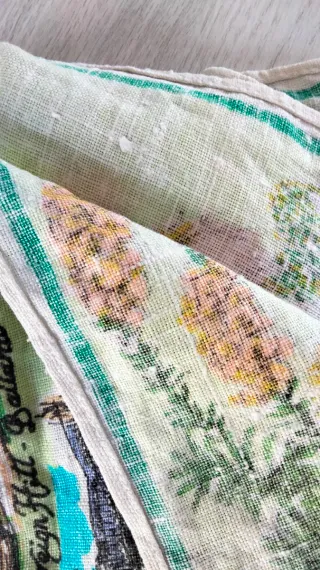 Strofinaccio da cucina Australia di lino vintage