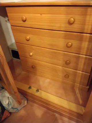 Mueble cajonera de madera