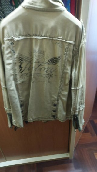 Giacca militare beige/verde