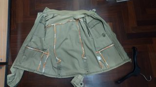 Giacca militare beige/verde