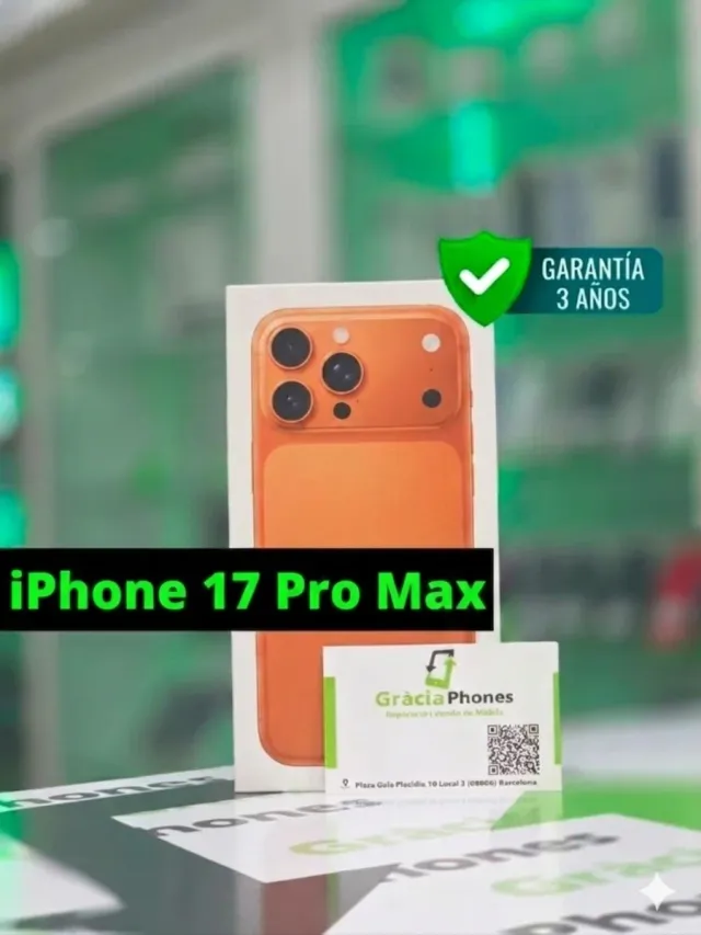 iPhone 17 Pro Max 256GB Naranja NUEVO (TIENDA)