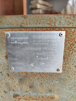 Transformador Trifásico MANUMAG 10 KVA