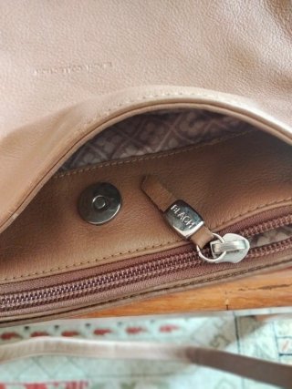 Bolso Blach Collection Polipiel Beige/Marrón