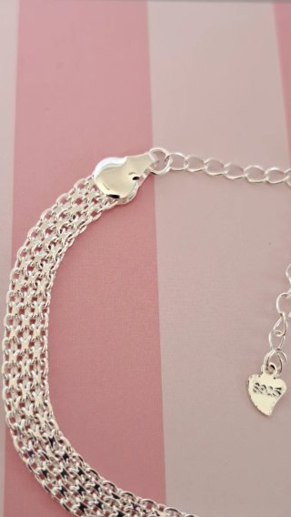 Pulsera Plata 925 Trenzada