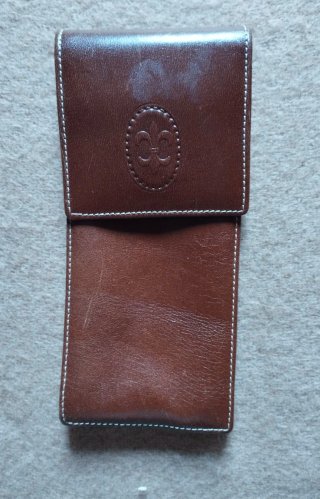 Funda de piel para gafas