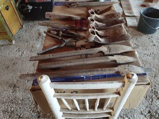 Herramientas antiguas carpintería y labranza