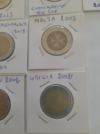 Lotto 10 Monete Commemorative 2 Euro