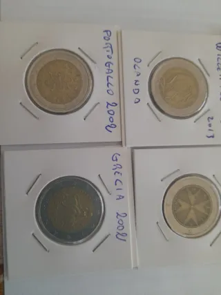 Lotto 10 Monete Commemorative 2 Euro