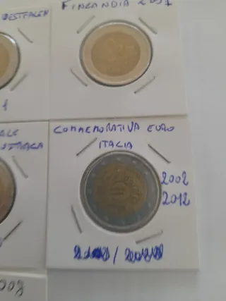 Lotto 10 Monete Commemorative 2 Euro