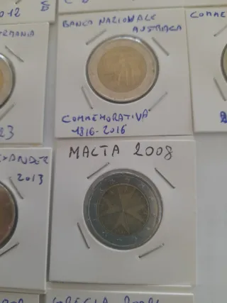 Lotto 10 Monete Commemorative 2 Euro