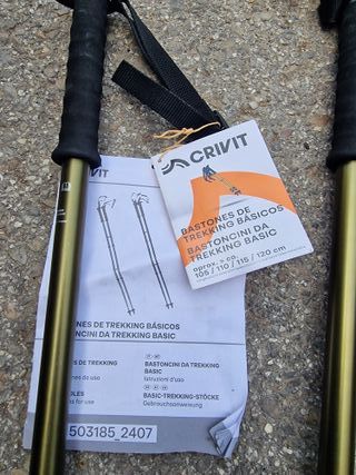 2 Bastones Trekking CRIVIT Básicos 105-120 cm
