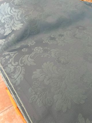 Corte damasco traje fallera completo turquesa