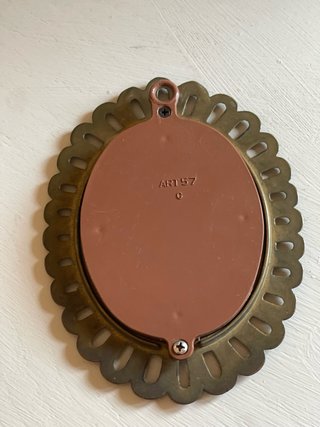 Cornice vintage metallo dorato