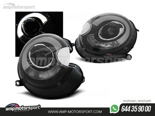 FAROS DELANTEROS PARA MINI COOPER R56/R57 LUZ DIURNA NEGROS 2006-2014
