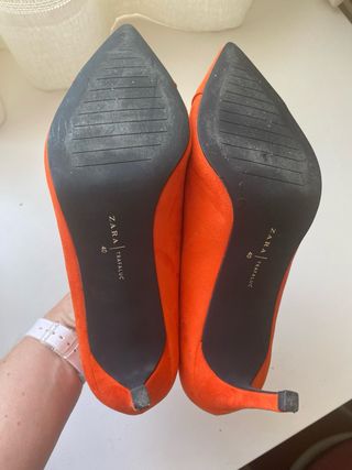 Lote 4pares zapatos tacón Zara varios colores T-40