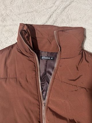 Chaleco acolchado marrón mujer