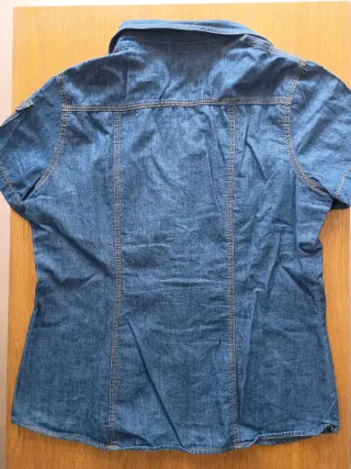 Camiseta vaquera MOJO mujer azul