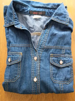 Camiseta vaquera MOJO mujer azul