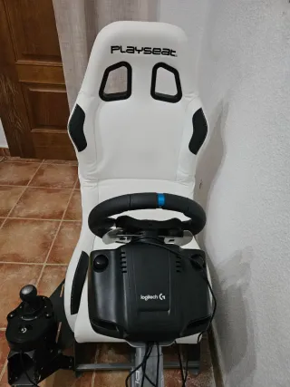 Asiento y Volante Playseat Blanco