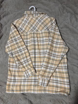 Camisa de cuadros hombre tonos amarillos