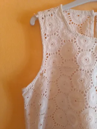 Top calado blanco Talla M-L