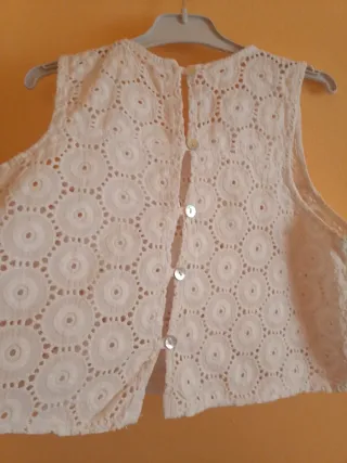 Top calado blanco Talla M-L